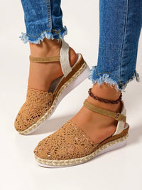 Maya | Bohemian And Breathable Crochet Espadrille Sandals