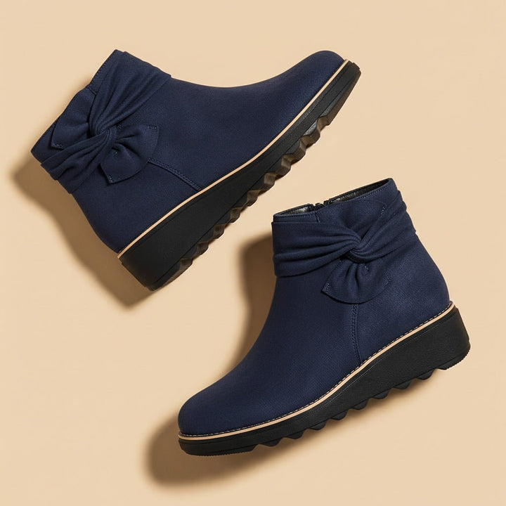 Emma | Chic and Cozy Suede Bow Boots 3