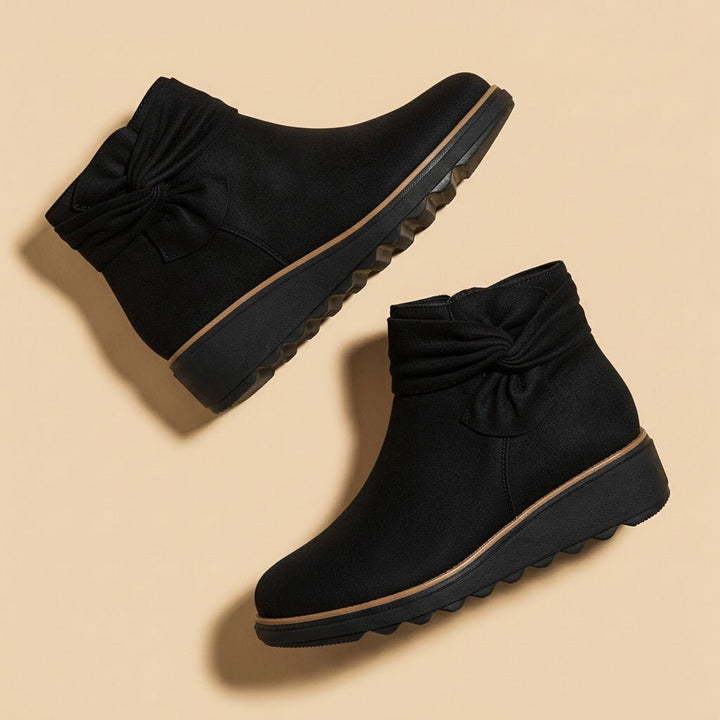 Emma | Chic and Cozy Suede Bow Boots 5