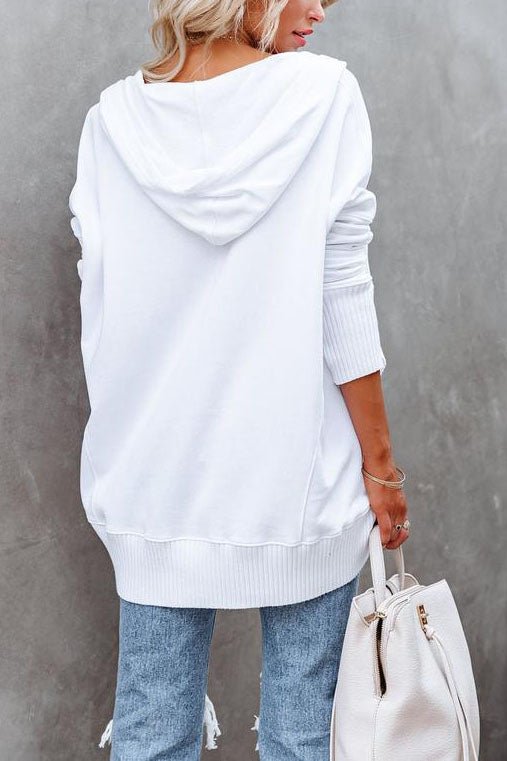 Emma | Women's Relaxed-Fit Hooded Drawstring Pullover Tunic Sweatshirt 2