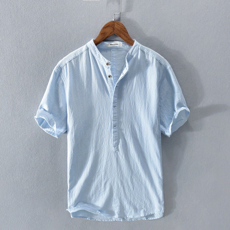Ethan | Casual Comfort Short Sleeve Linen Shirt 2