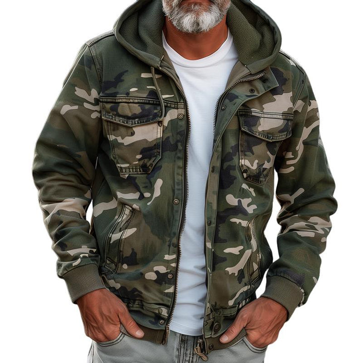 Ethan | Comfortable and rugged camouflage cargo jacket 1