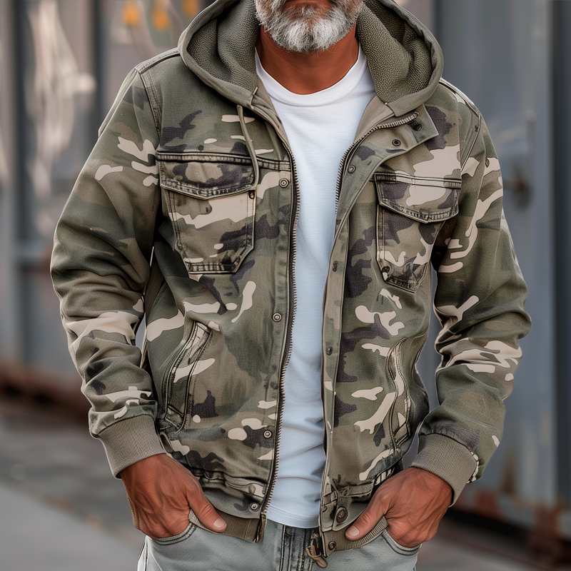 Ethan | Comfortable and rugged camouflage cargo jacket 3