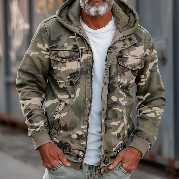 Ethan | Comfortable and rugged camouflage cargo jacket 3