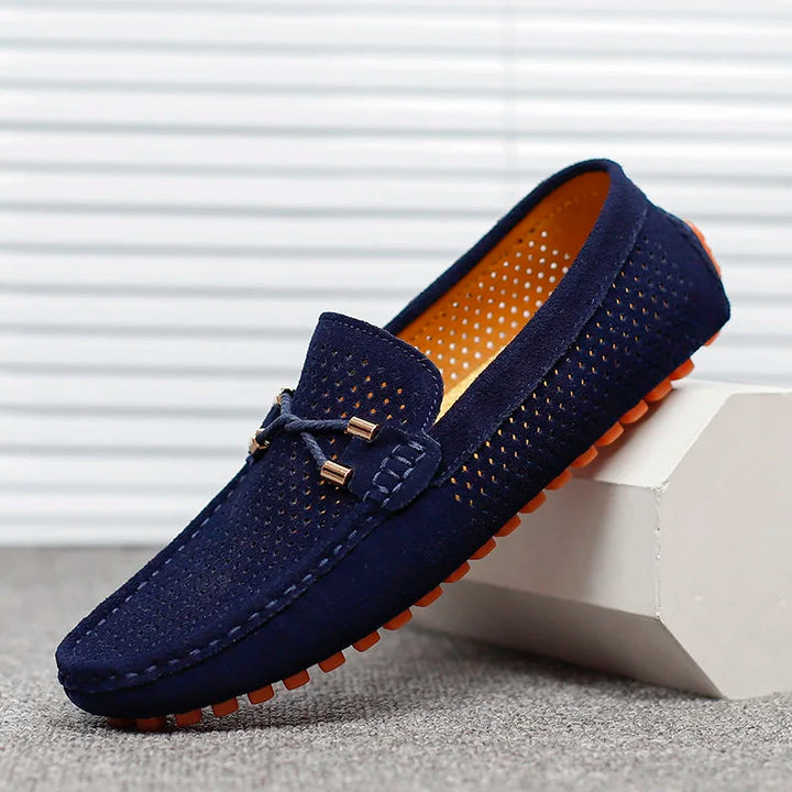 Ethan | Premium and Casual Perforated Leather Loafers 0