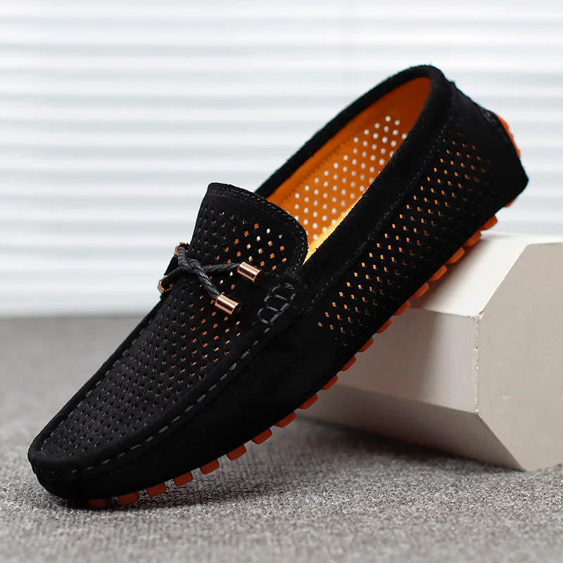 Ethan | Premium and Casual Perforated Leather Loafers 10