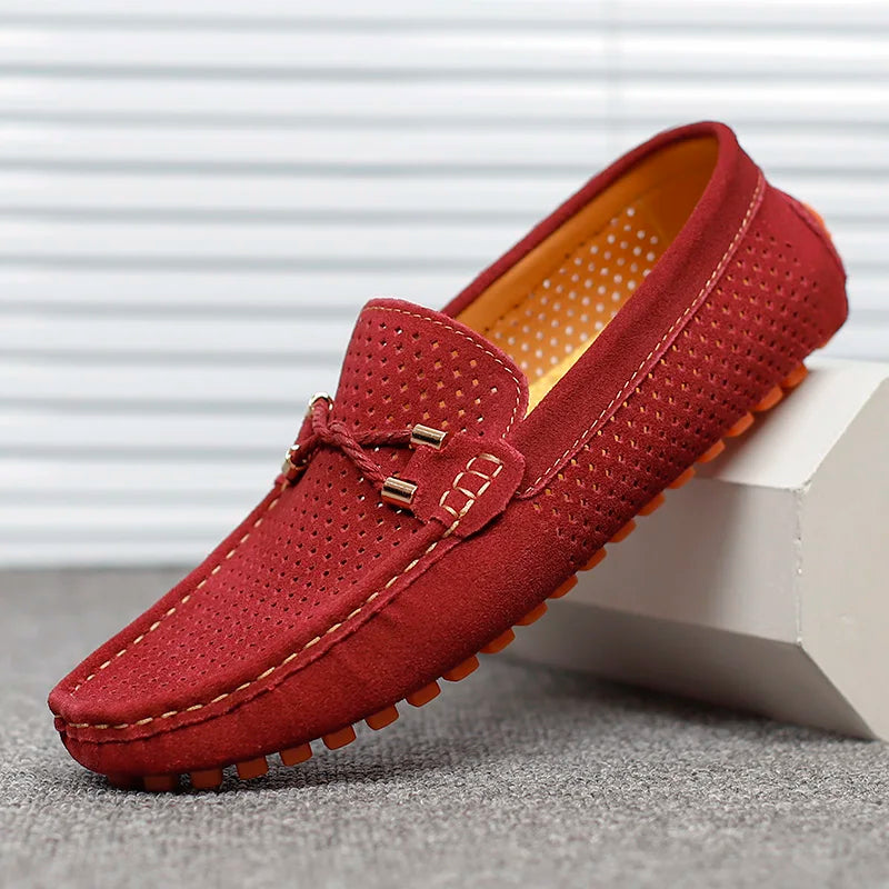 Ethan | Premium and Casual Perforated Leather Loafers 11