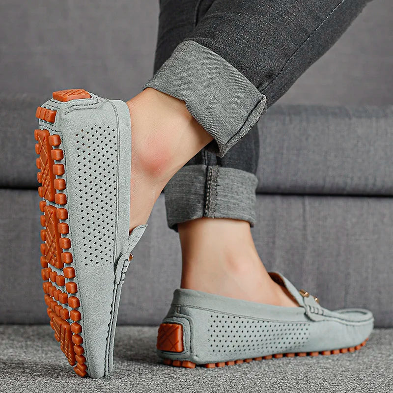 Ethan | Premium and Casual Perforated Leather Loafers 4