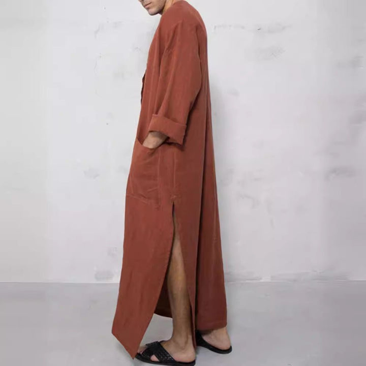 Ethan | Relaxed-Fit Linen Thobe Jubba 4