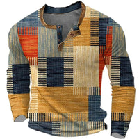 Frank | Modernes und lässiges Langarm-Hemd mit Patchwork
