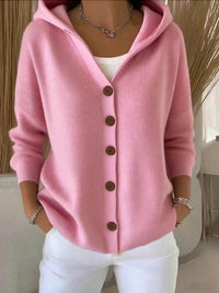 Camila | Soft and Comfortable Hooded Knit Cardigan