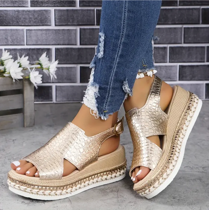 Flora | Timeless and Premium Orthopedic Leather Sandals 1