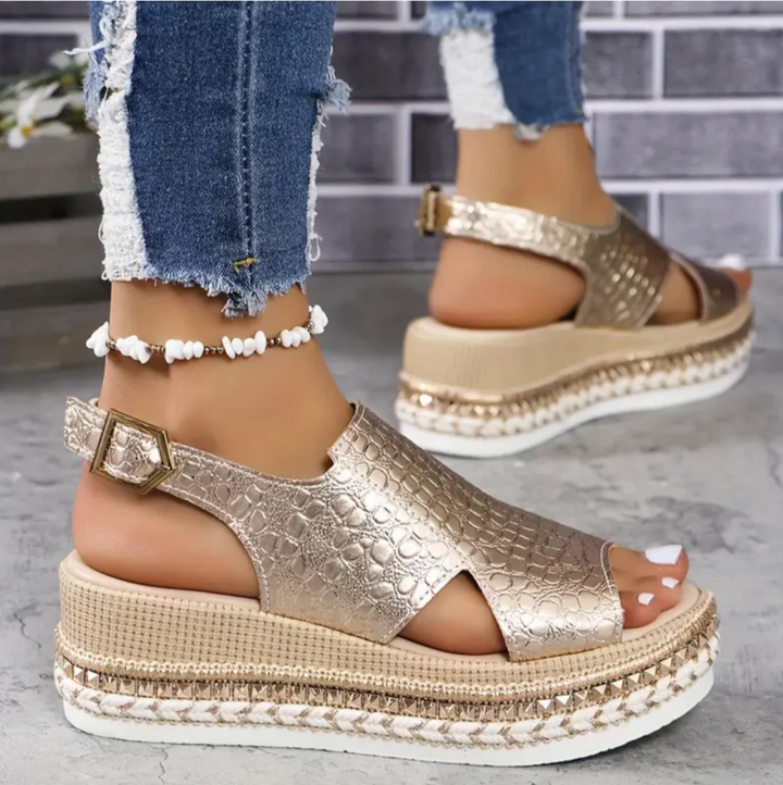 Flora | Timeless and Premium Orthopedic Leather Sandals 2