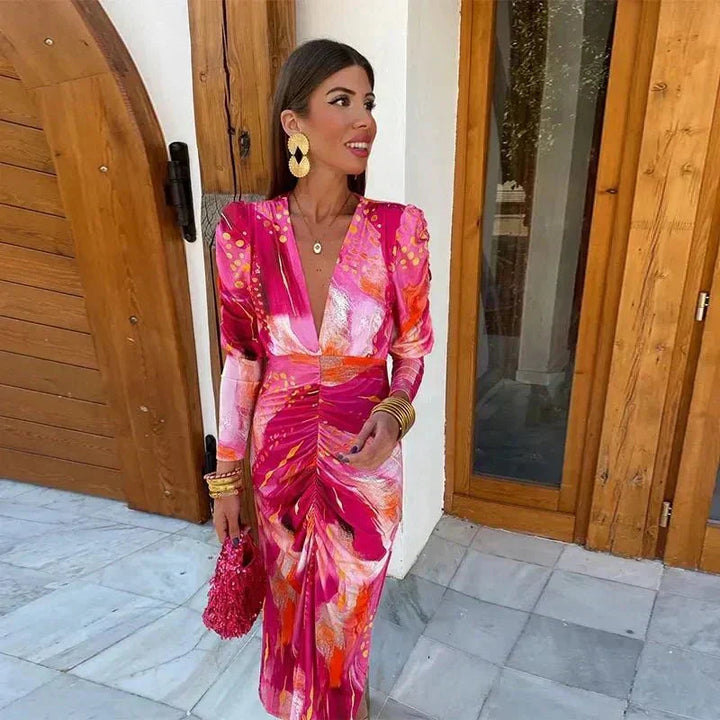 Florence | Flattering Wrap Wedding Guest Dress for Special Occasions 2