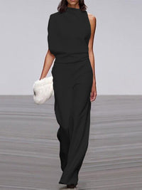 Jessika | Elegant And Modern Sleeveless Wide Leg Jumpsuit