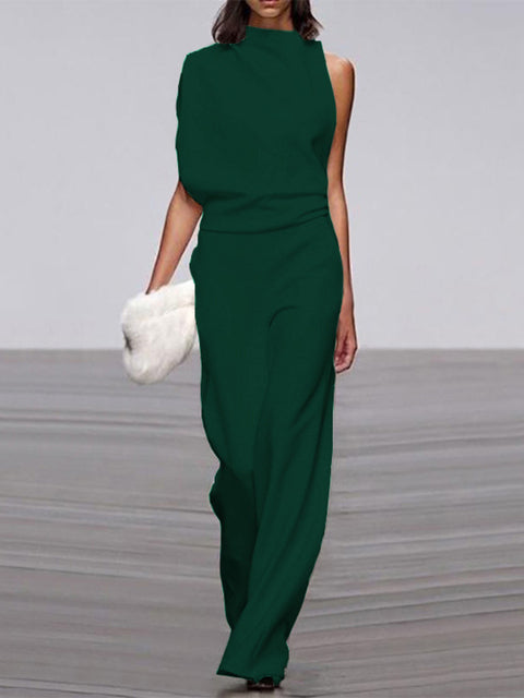 Gabriele | Trendy Sleeveless Wide-Leg Summer Jumpsuit 12