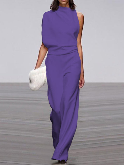 Gabriele | Trendy Sleeveless Wide-Leg Summer Jumpsuit 3