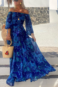 Rosalie | Stylish Off Shoulder Floral Wedding Guest Dress