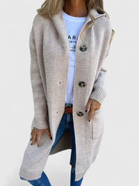 Sophia | Cozy Button Longline Cardigan