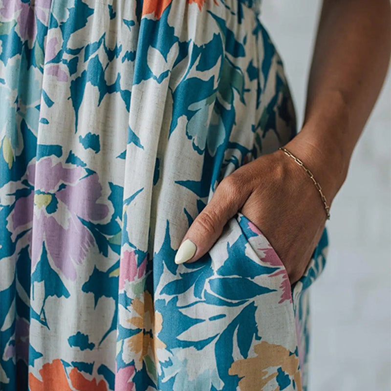 Grace | Effortless and Beautiful Floral Strappy Midi Dress 6