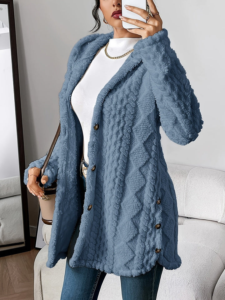 Grace | Plush Hooded Longline Cardigan 2
