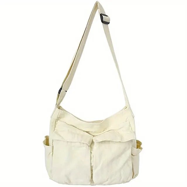 Grace | Vintage Multi-Pocket Canvas Tote Bag 7
