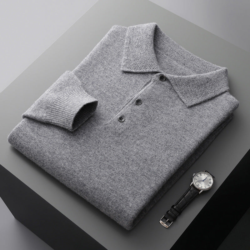 Harvey | Refined & Comfortable Long Sleeve Polo Shirt 8