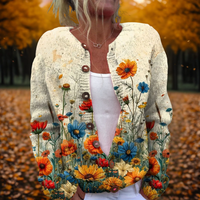 Emily | Stylish and Vintage Floral Cardigan