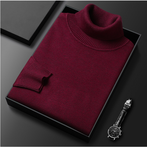 Hunter | Cashmere Cotton Turtleneck Sweater – Elegant Comfort, Versatile Fit 10