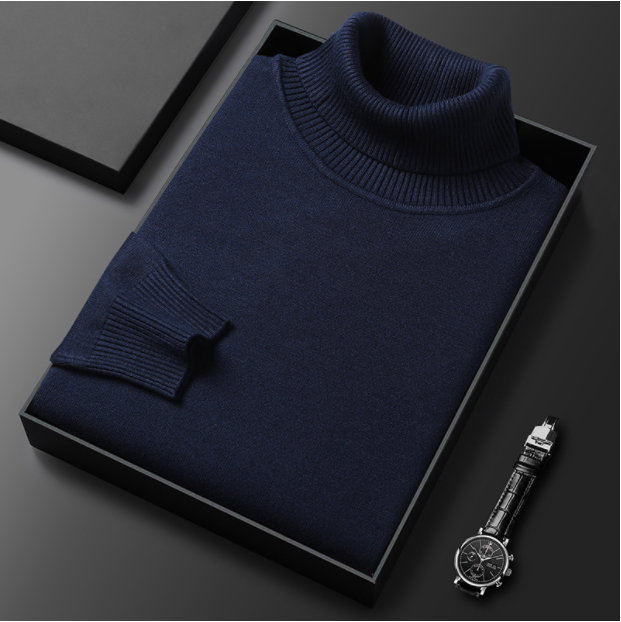 Hunter | Cashmere Cotton Turtleneck Sweater – Elegant Comfort, Versatile Fit 3