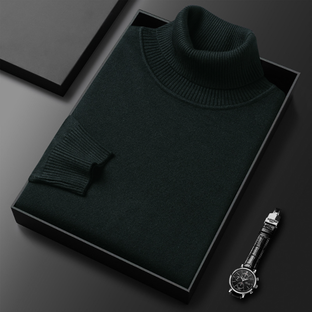 Hunter | Cashmere Cotton Turtleneck Sweater – Elegant Comfort, Versatile Fit 6