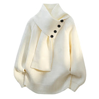 Alice | Stylish and Cozy Scarf Neck Winter Sweater
