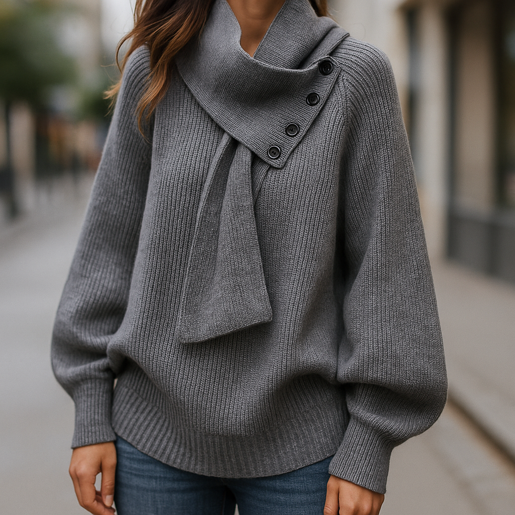 Imogen | Cozy Scarf-Neck Sweater 6