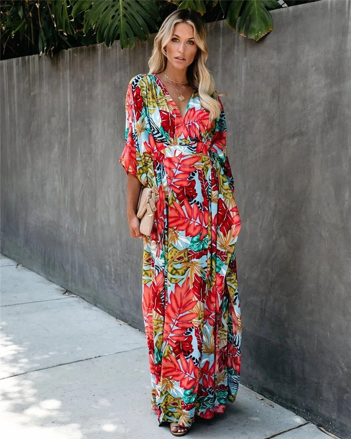 Iris | Classic Kimono Maxi Wedding Guest Dress 2