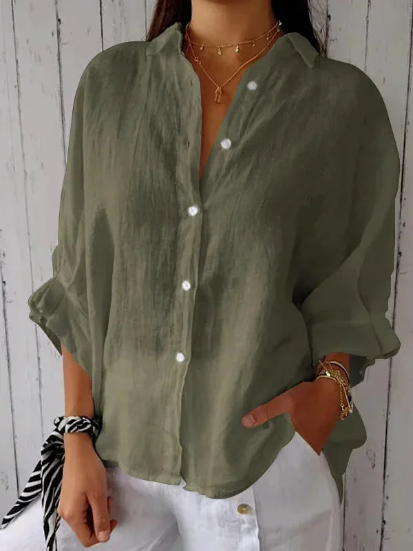 Isabella | Chic Linen Blouse 0
