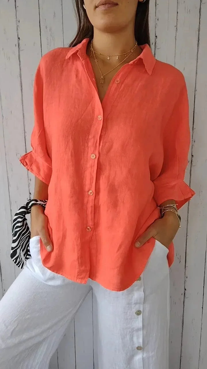 Isabella | Chic Linen Blouse 2