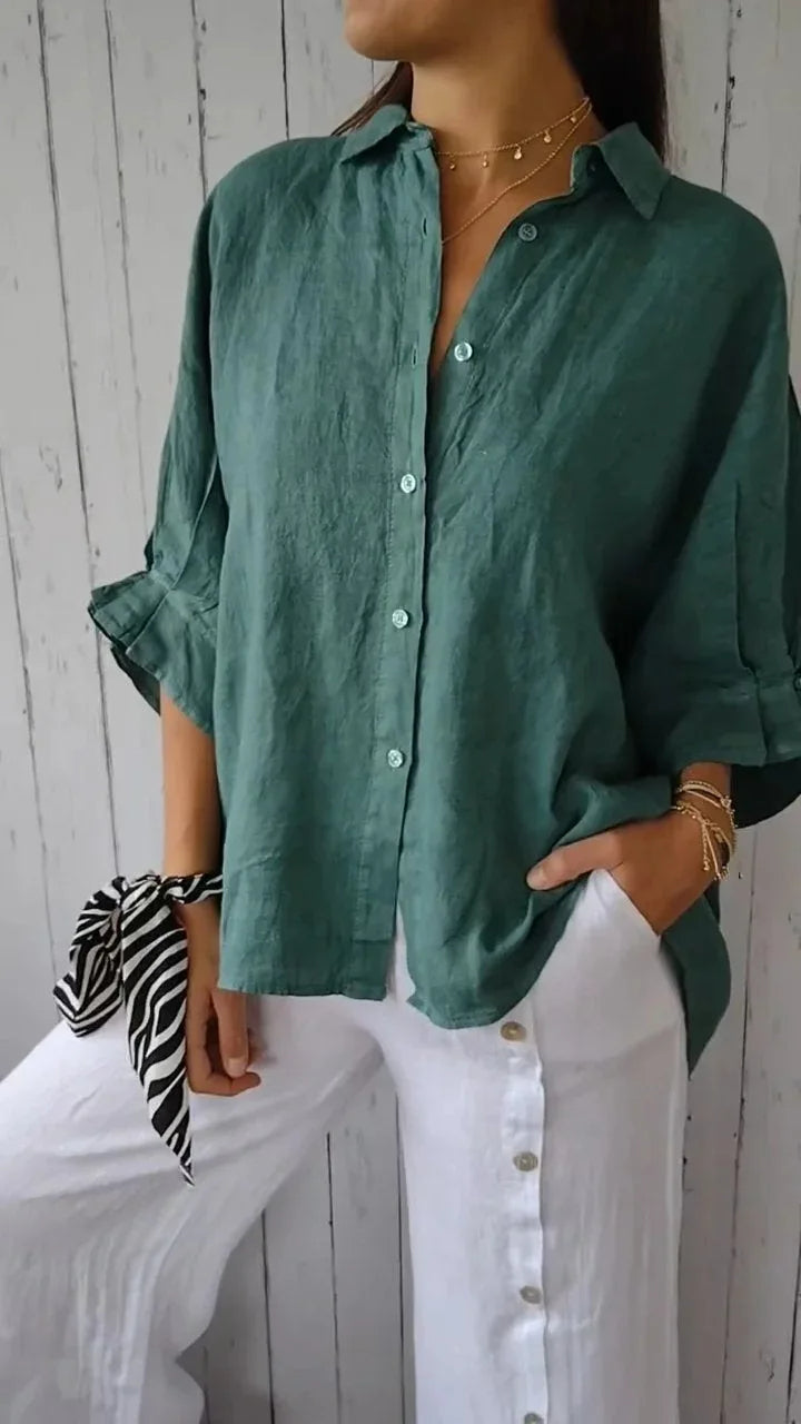 Isabella | Chic Linen Blouse 3