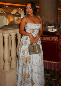 Jennifer | Elegantes und bequemes florales Midikleid
