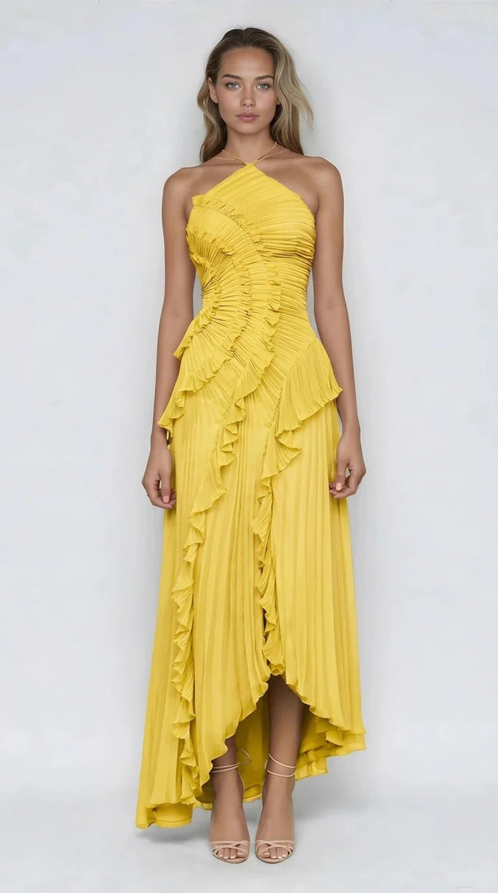 Isabella | Elegant Ruffle Midi Dress 2
