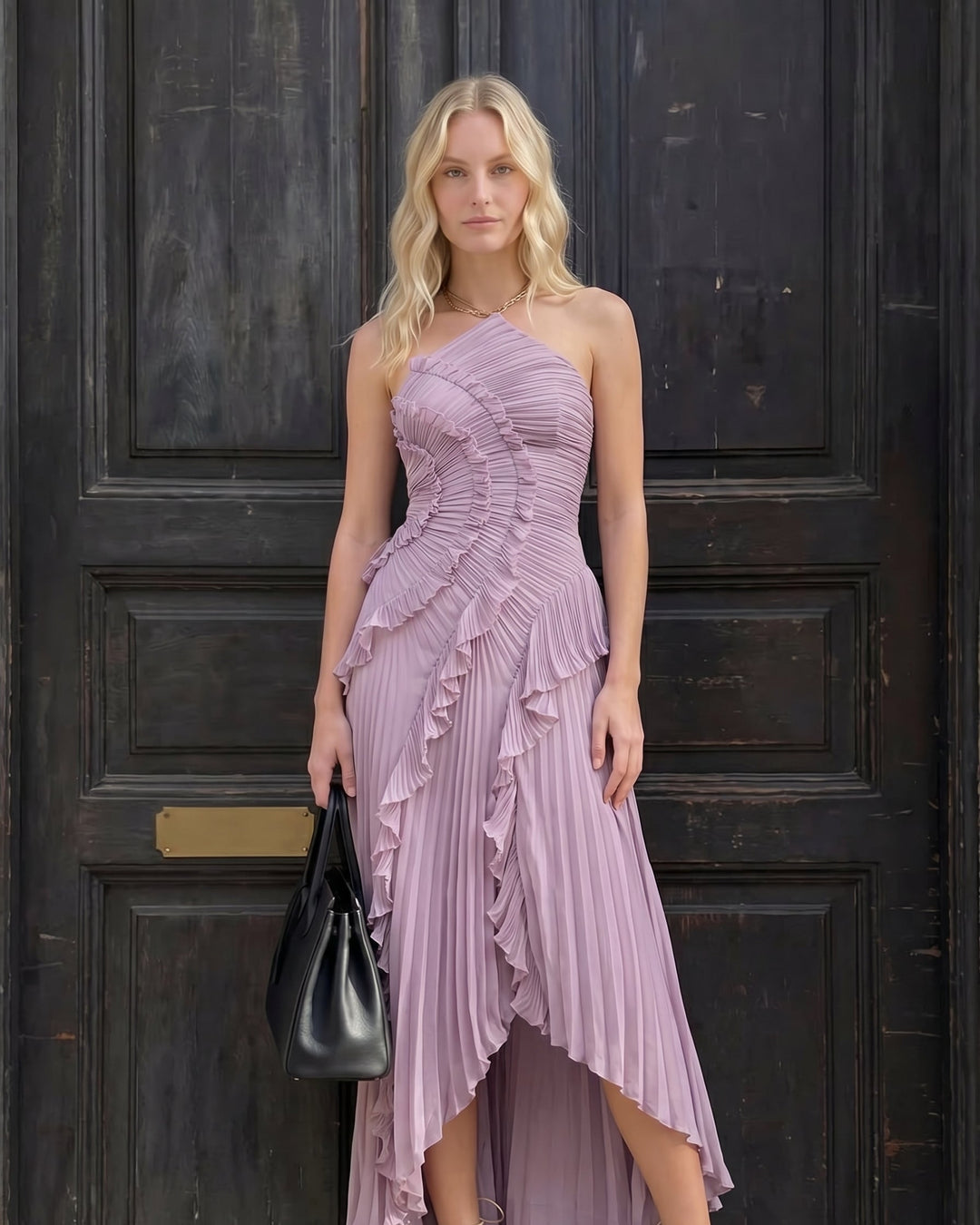 Isabella | Elegant Ruffle Midi Dress 4