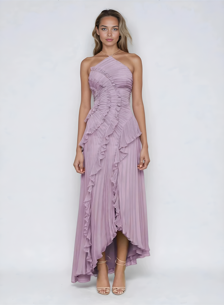 Isabella | Elegant Ruffle Midi Dress 5