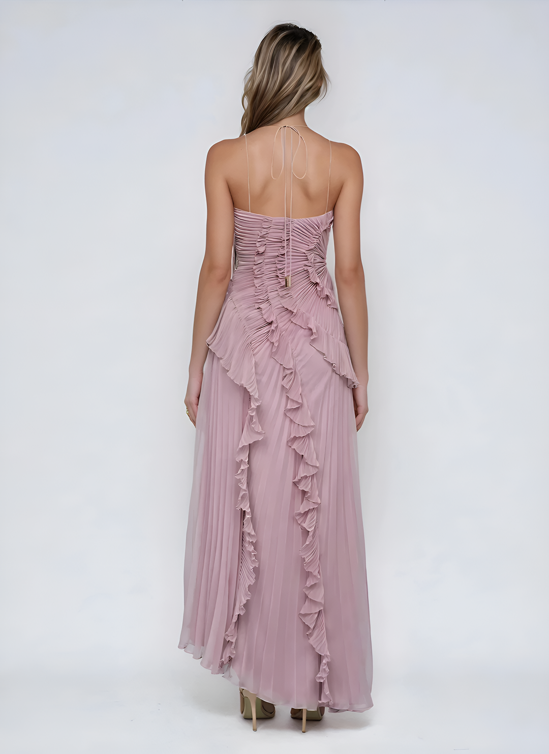 Isabella | Elegant Ruffle Midi Dress 6