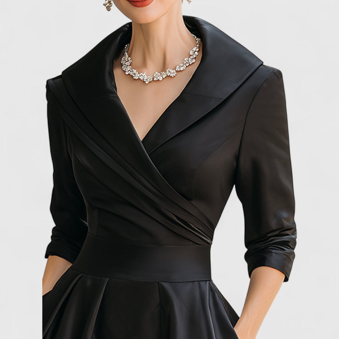 Isabella | Stylish And Comfortable Wrap Bodice Midi Dress 5