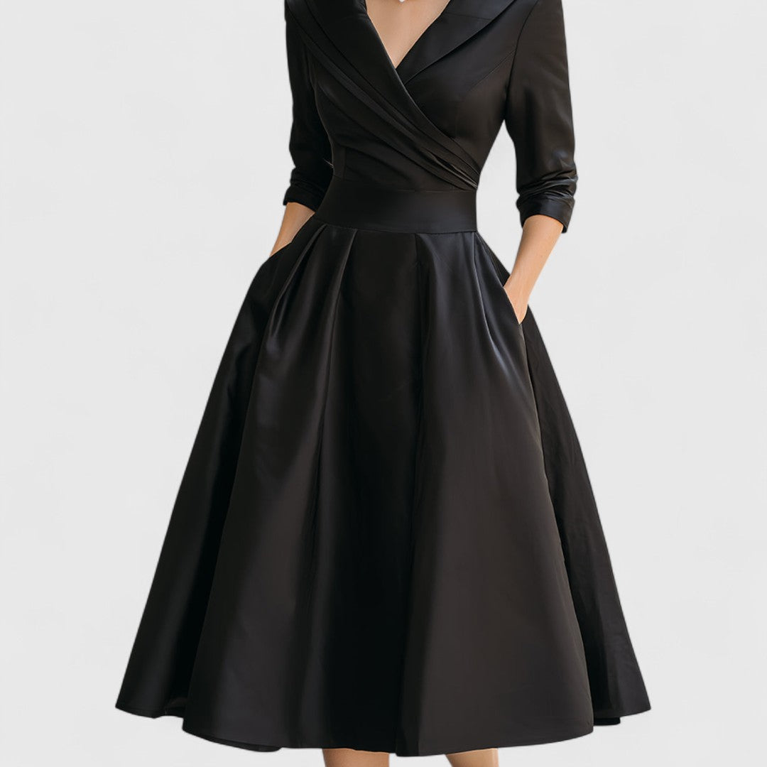 Isabella | Stylish And Comfortable Wrap Bodice Midi Dress 6