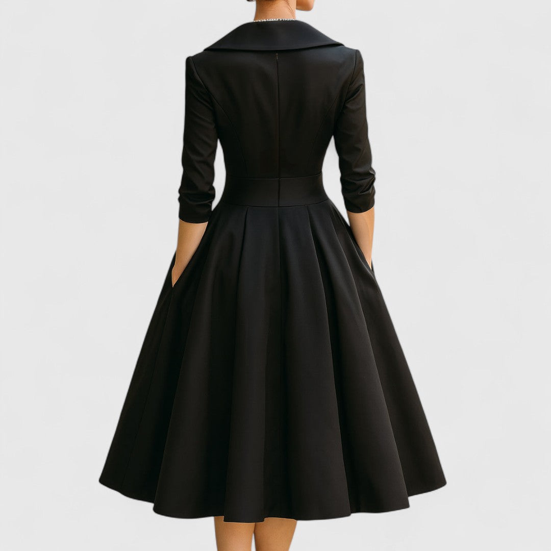 Isabella | Stylish And Comfortable Wrap Bodice Midi Dress 7