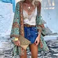 Freya | Boho-Cardigan mit offenem Vorderteil in mittlerer Länge