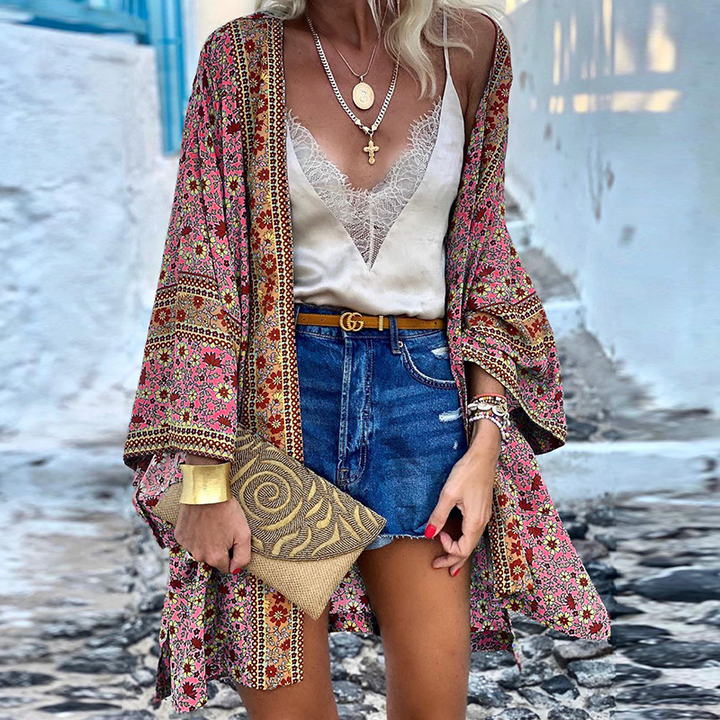 Isabelle | Bohemian Medium-Length Cardigan 8