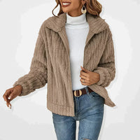 Julia | Cozy and Timeless Oversized Plush Open Front Cardigan