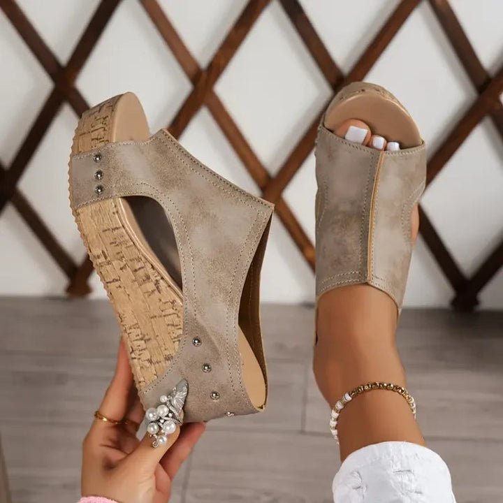 Ivy | Comfortable and Supportive Everyday Wedge Heel Sandals 7
