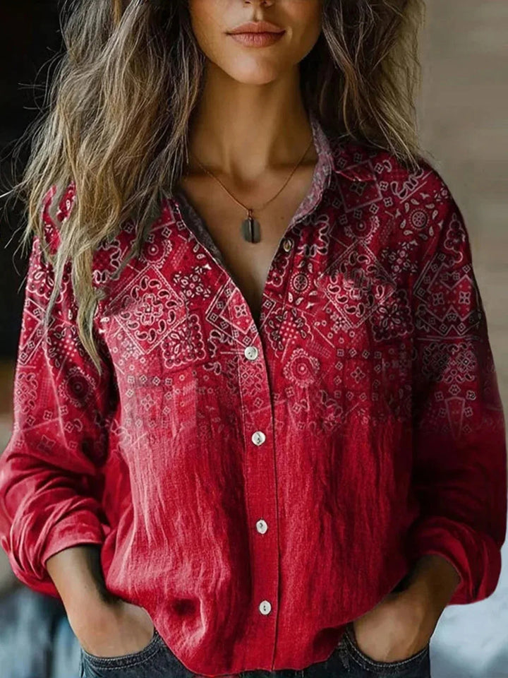 Ivy | Vintage Botanical Tapestry Floral Shirt 8